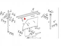 2 x Innere Abstreifborsten Fenster Mercedes SL 1981→